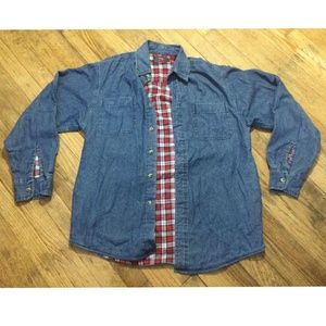 Wrangler Denim Button-down With Flannel Lining